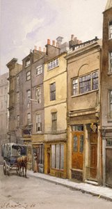 Vista del salón del secretario parroquial, Silver Street, Londres, 1888 de John Crowther