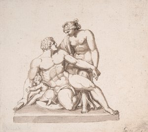 Estudio de un grupo escultórico: Marte, Venus y Cupido de John Deare