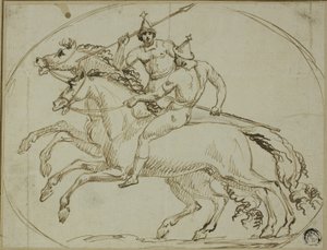 Dos guerreros montados de John Deare