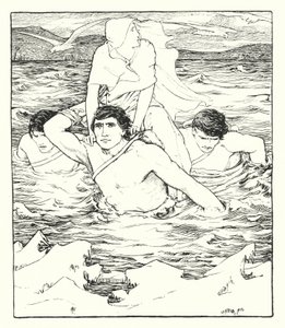 Ilustración para La historia de Deirdre (litografía)