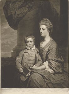 Elizabeth, Condesa de Pembroke, y el Rt. Honble. George, Lord Herbert de John Dixon