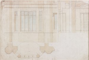 Diseño para ventana en Holme Eden de John Dobson