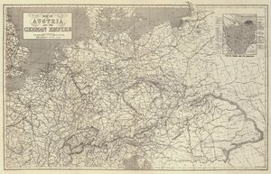Mapa de Austria y el Imperio Alemán