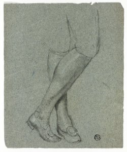 Piernas cruzadas de una figura de pie de John Downman