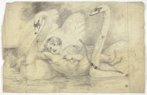 Cupido y los cisnes de John Downman