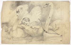Cupido y los cisnes de John Downman
