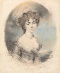 Retrato de una dama, de frente de John Downman