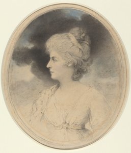 Retrato de una mujer de perfil de John Downman