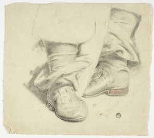 Botas de pie del siglo XVII de John Downman