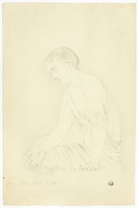 Estatua de niña sentada de John Downman