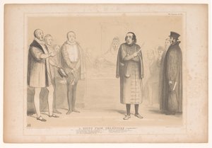 Spotprent conoció a Disraeli como Shylock Una escena de Shakspere (¡Comprimida!) (título en el objeto) Bocetos HB (título de la serie en el objeto)
