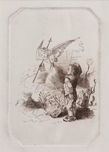 Niño y ángel de John Duncan