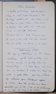 Cuaderno de bocetos que contiene 60 bocetos e ilustraciones, escritos sobre pintura al temple y artistas incluyendo a Botticelli de John Duncan