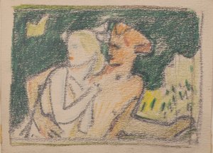 Sin título [Pareja huyendo] de John Duncan