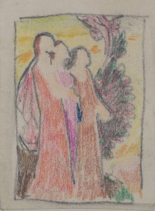 Sin título [Tres figuras] de John Duncan