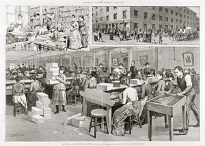 Escenas de producción de cigarrillos, 1887 de John Durkin