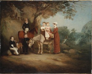La familia Marriott, 1815 de John E. Ferneley