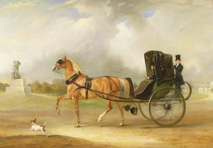 William Massey-Stanley conduciendo su cabriolé en Hyde Park, 1833 de John E. Ferneley