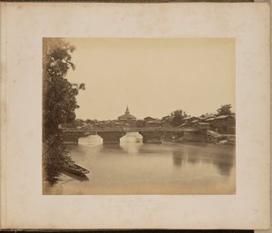 Un puente en Srinaggar sobre el Jhelum de John Edward Saché