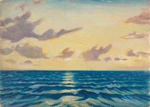 Paisaje marino (pintura) de John Everett