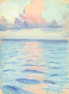 Paisaje marino, Finales del siglo XIX - mediados del siglo XX (óleo sobre papel)