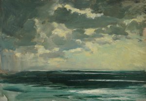 Paisaje marino, Finales del siglo XIX - mediados del siglo XX (óleo sobre papel)