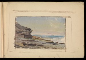Paisaje marino, cuaderno de bocetos de John Everett