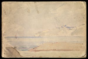 Paisaje marino, cuaderno de bocetos de John Everett
