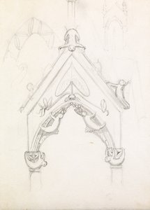 Un arco gótico caprichoso, c.1853 de John Everett Millais