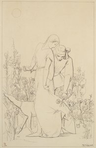 Amantes junto a un rosal, 1848