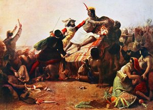 Pizarro apresando al Inca del Perú John Everett Millais de John Everett Millais