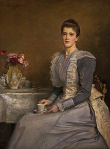 Retrato de la Sra. Joseph Chamberlain (1864-1957) de John Everett Millais