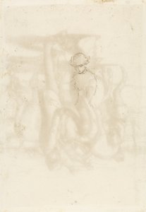 Rechazado, Verso: Boceto de una mujer, 1853 de John Everett Millais