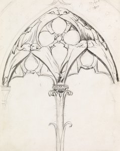 Estudio para un diseño de ventana de John Everett Millais