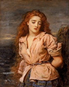 El mártir de Solway. de John Everett Millais