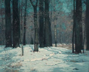 Bosques en invierno, ca. 1912 de John F. Carlson