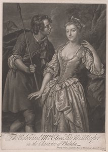 La célebre Sra. Clive, difunta Srta. Rafter, en el personaje de Philida... de John Faber the younger