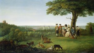 One Tree Hill, Greenwich, con Londres en la distancia, 1779
