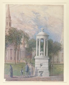 Fuente Bennett en New Haven Green de John Ferguson Weir