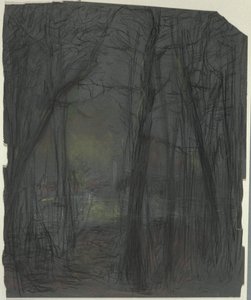 escena del bosque de John Ferguson Weir