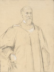 Judge Wayland, estudio para una pintura en Yale de John Ferguson Weir