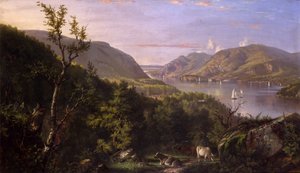 Vista de las Tierras Altas desde West Point, 1862 de John Ferguson Weir