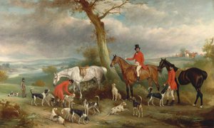 Thomas Wilkinson, M.F.H., con los Hurworth Foxhounds de John Ferneley