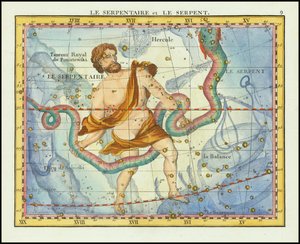 1776 - John Flamsteed - La serpiente y la serpentina (Ophiucus  Serpens)
