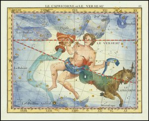 1776 - John Flamsteed - Le Capricorne, et Le Verseau (Capricornio y Acuario)