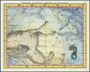 1776 - John Flamsteed - Pegase, Le Petit Cheval, Le Dauphin (Pegaso, Piscis y Equúleo)