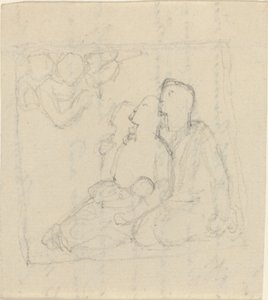 Una Familia Dirigida por Ángeles de John Flaxman