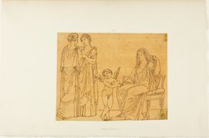 Cupido y tres mujeres
