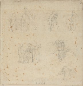 Estudios de figuras de John Flaxman