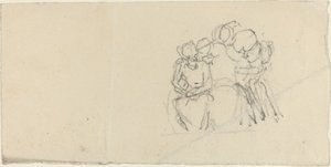 Grupo de figuras rodeando a una figura sentada de John Flaxman